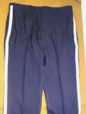 USGI US AIR FORCE DRESS BLUE MESS DRESS FORMAL PANTS SILVER BRAID 36X29 LD 7330